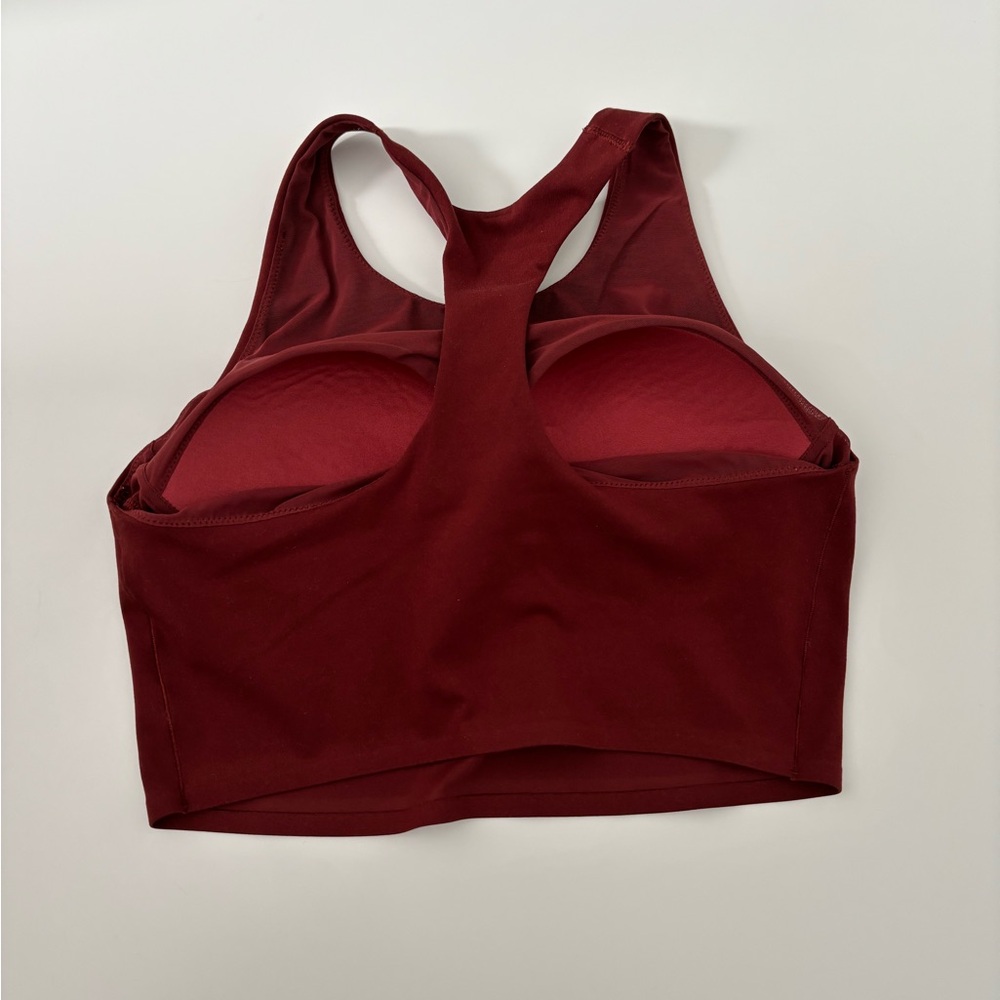 Uniqlo Maroon Racerback Crop Top - Picture 2 of 3